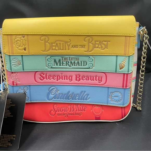 Disney Handbags - Loungefly Disney Multicolor Princess Crossbody Bag